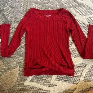 Red winter sweater